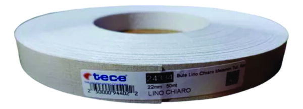 Tapacanto Pre-encolado Melaminico "Lino Chiaro" 22 x 50ml. TECE.